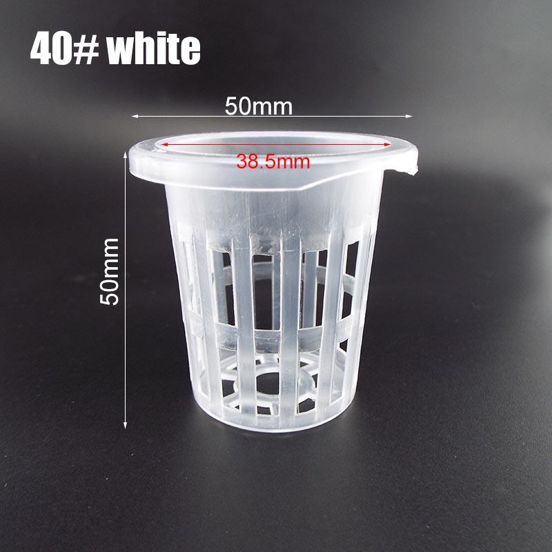 Product Introduction of 50pcs Plastic Basket Holder Plant Grow Net Nursery Pots Hydroponic Mesh Cup Plant Soilless 79