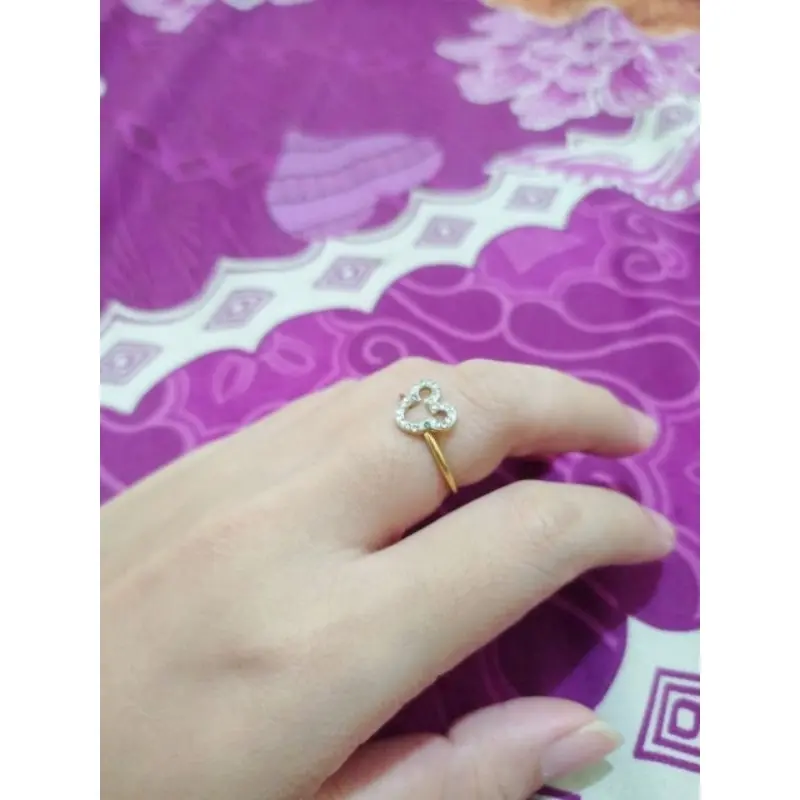 cincin Mickey mata titanium wanita cincin simpel 3