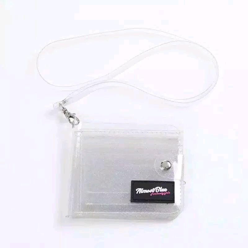 Dompet lipat pvc transparan korea lucu koin kpop anime bts 4