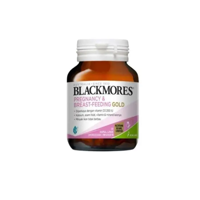 BLACKMORES PREGNANCY AND BREASTFEEDING GOLD BPOM KALBE - 20 kapsul 2