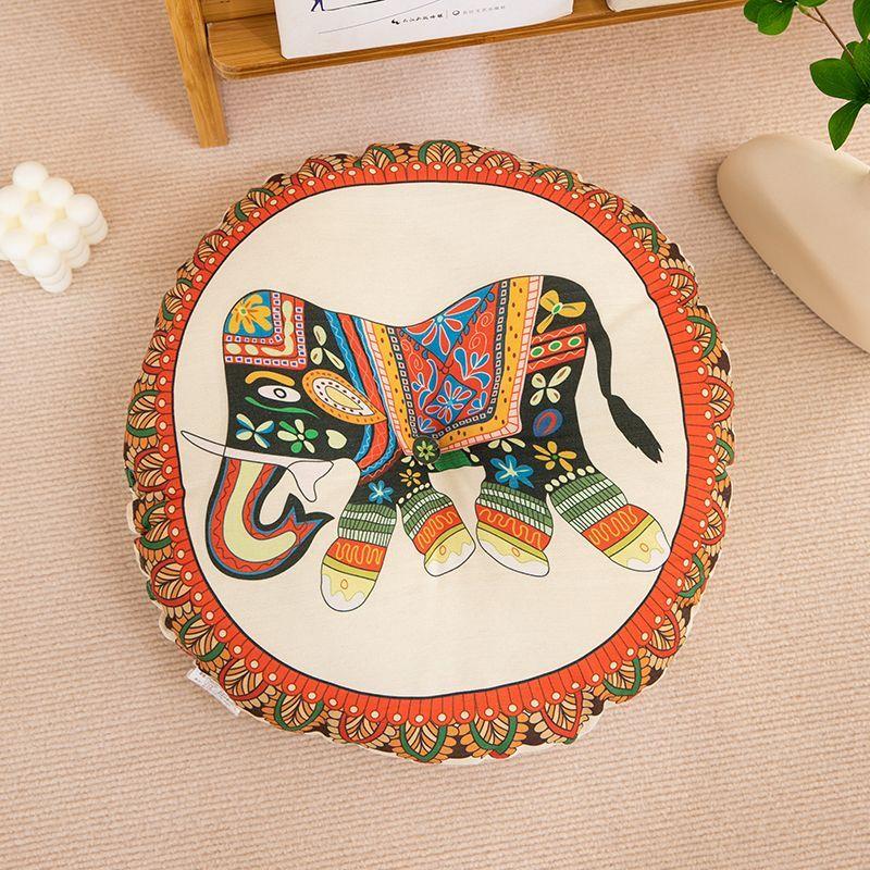 Đệm dày, hình tròn, thích hợp cho ghế Futon, sử dụng tại nhà và văn phòng, tất cả các mùa, đệm ghế, mềm mại, thích hợp cho học sinh ngồi, phong cách Người Nổi Tiếng trên Internet 1
