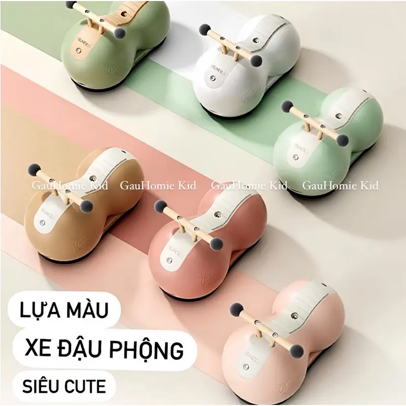 Xe Đậu Phộng, Xe Củ Lạc , Xe Con Sâu , Xe Chòi Chân Cho Bé Hàng Cao Cấp Bravold Từ 1-3 Tuổi GauHomie Kid 5