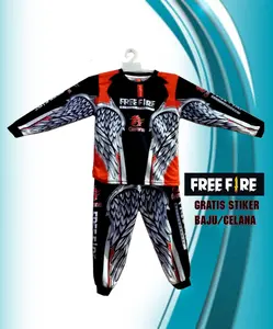 BAJU FF PANJANG ANGEL MERAH | SETELAN FREE FIRE ANAK LAKI LAKI | MOBILE LEGENDS EVOS