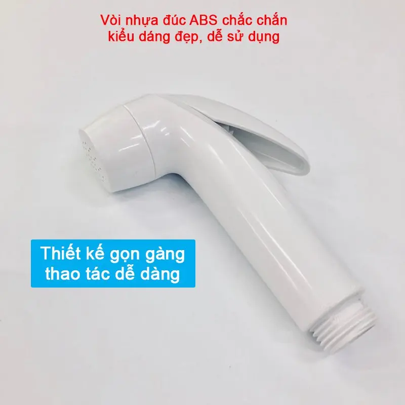 Bộ vòi xịt vệ sinh nhựa ABS SVX-10 màu trắng sứ bền và đẹp 1