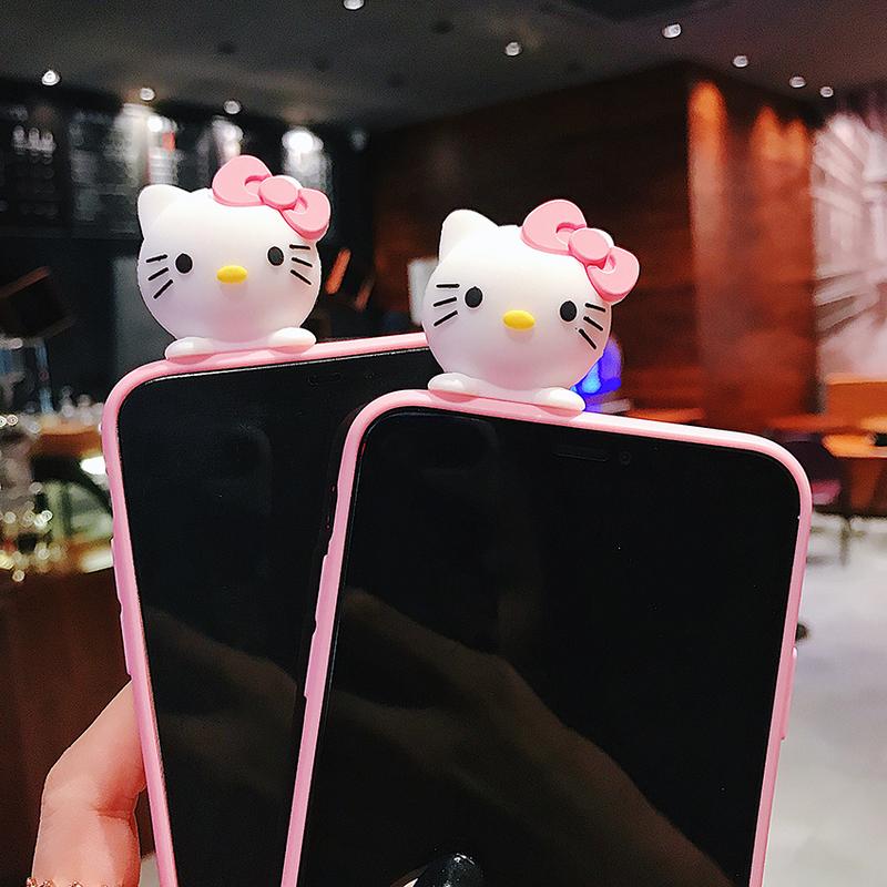 Product Introduction of Ốp Điện Thoại Hoạt Hình, Thiết Kế 3D, Dành Cho Huawei Y7, Y6, Y5 Pro, Pirme 2018, 2019, Y5P, Y6P, Y7A, Y7P, Y8P, Y6S, Có Giá Đỡ Và Dây Đeo Dây Đeo Dễ Thương Sanrio Hello Kitty, Ốp 1