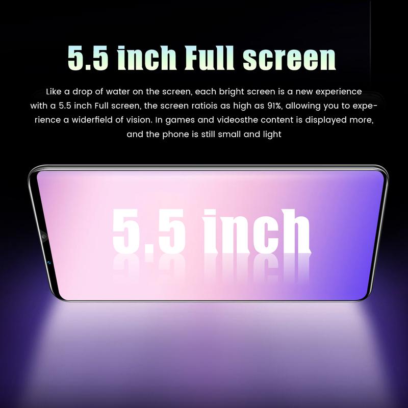 Điện thoại thông minh, Note10 Ultra +, Chất lượng cao, Điện thoại di động 5,5 inch, Điện thoại di động 5G, OEM, Hệ điều hành Android, RAM 8GB, Bộ nhớ trong 128GB, SIM kép, Điện thoại di động 7