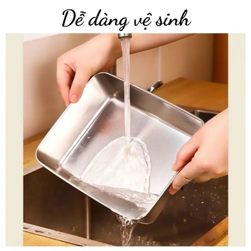 Combo 10 hộp inox  đựng thực phẩm 4 hộp to (25*20*5cm) 4 hộp nhỏ (13*10*5cm) +2hộp tròn 11 *5cm) 4