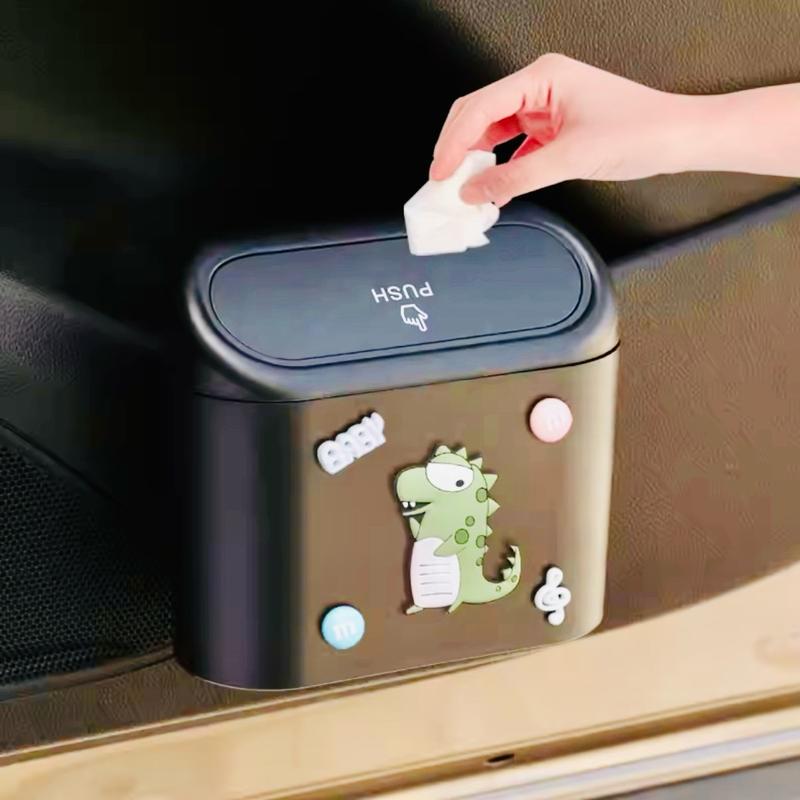 Thùng rác mini gắn cửa xe hơi hoạ tiết hoạt hình 4