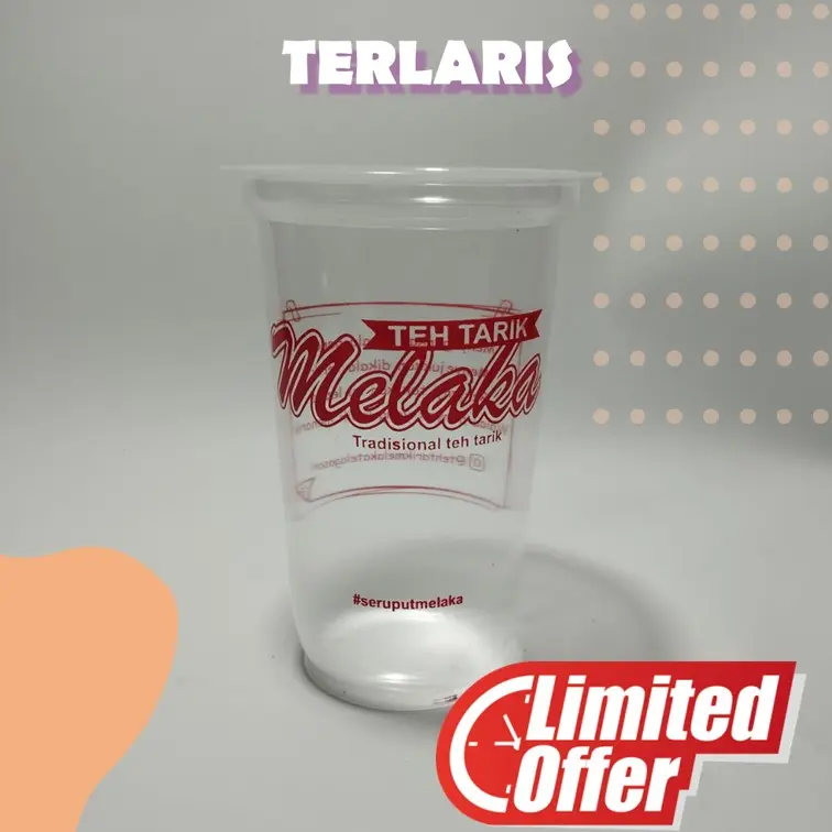 Sablon gelas cup oval 18oz Tebal 8 gram merk starindo isi 250pcs