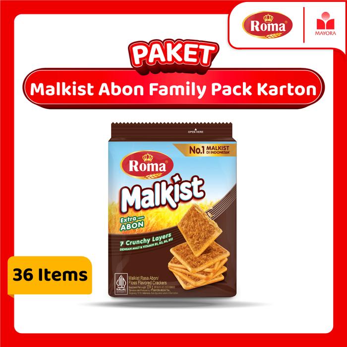 Gambar Paket Roma Malkist Abon Family Pack Karton dari Mayora Kota Administrasi Jakarta Barat Tokopedia