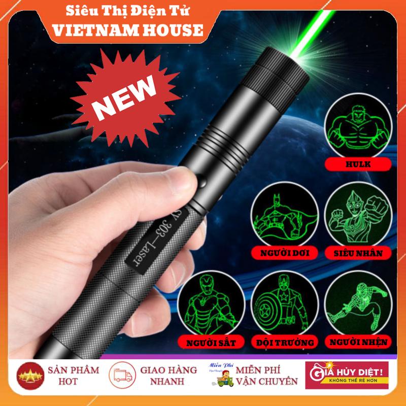 NEW || ĐÈN PIN LASER TẠO HIỆU ỨNG NHIỀU HÌNH CỰC THÍCH ĐÈN LASER TIA XANH CHIẾU XA HƠN 1000 MÉT