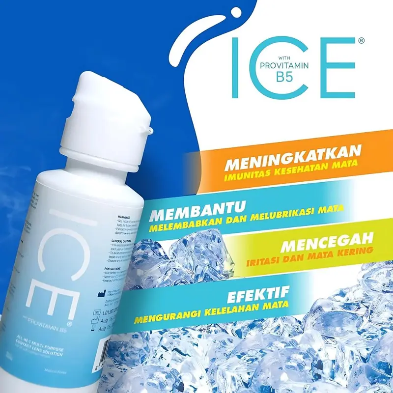 Cairan Softlens X2 ICE 60ml Multi Purpose Solution Air Bilas Cuci Pembersih Soflens 1