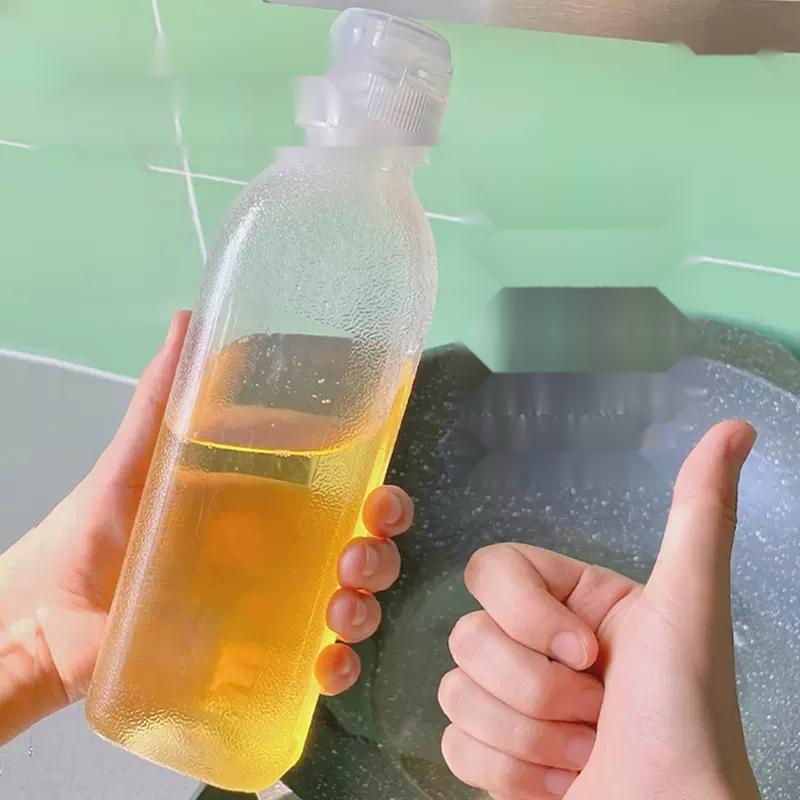 Chai bóp bảo quản gia vị, trong suốt, rõ ràng, chai đựng Phun 300 / 500 ML, đầu lật, thích hợp cho nước sốt cà chua, BBQ, nước sốt, si-rô, gia vị, nước sốt, quầy hàng đồ ăn nhẹ, PP5, gia vị 3