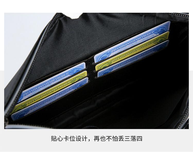 Product Introduction of High-end Fashion Tiger Head Clutch Waterproof Fabric Stylish Versatile Men's Travel Simple Elegant Handbag 7