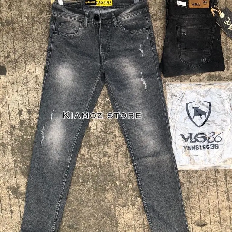 Celana panjang jeans pria polos street skiny/celana panjang jeans trend masa kini