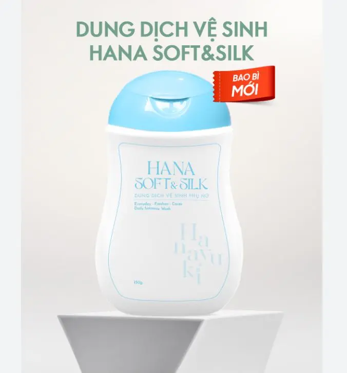 HOT- Dung Dịch Vệ Sinh Hana Vb Soft Silk Hanayuki, Dung Dịch Vệ Sinh Hanayuki Màu Hồng Mẫu Mới 3