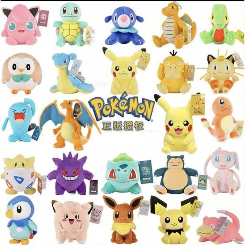  Gấu bông Pokemon tuyển tập các Pokemon part I - Tặng kèm túi thẻ bài Pokemon cao cấp 