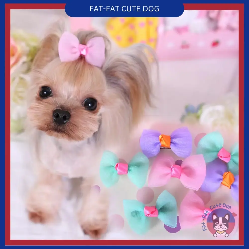 【Fat Fat Cute Dog】Dog Fur Hair Clip Female Dogs  Cats Hair Clasp（2pcs）