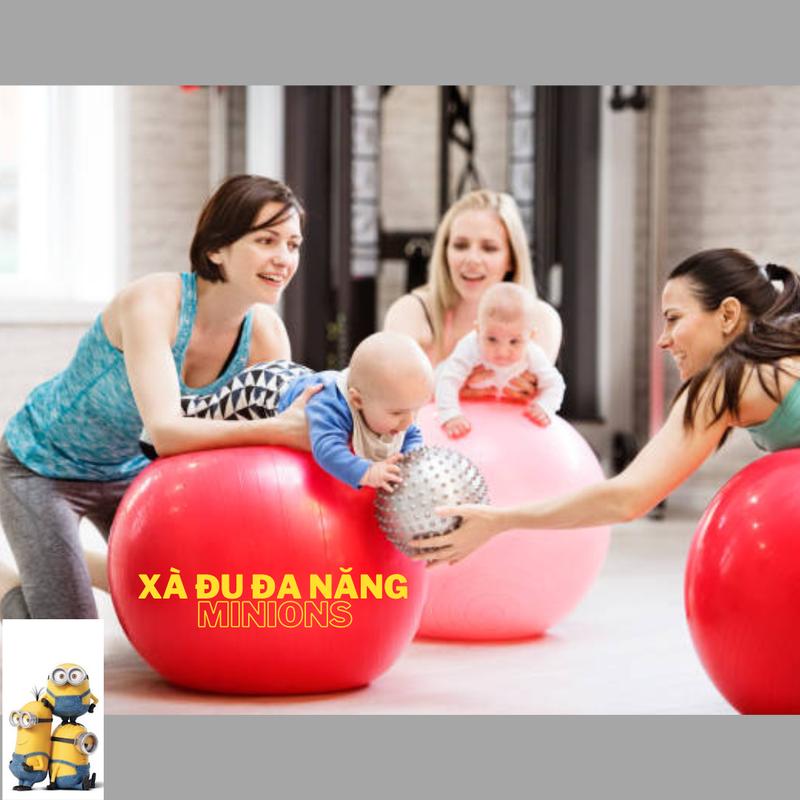 Bộ vòng đũa và bóng yoga (size 65cm) tập vận động cho bé tặng kèm 1 bơm bóng bằng tay 4