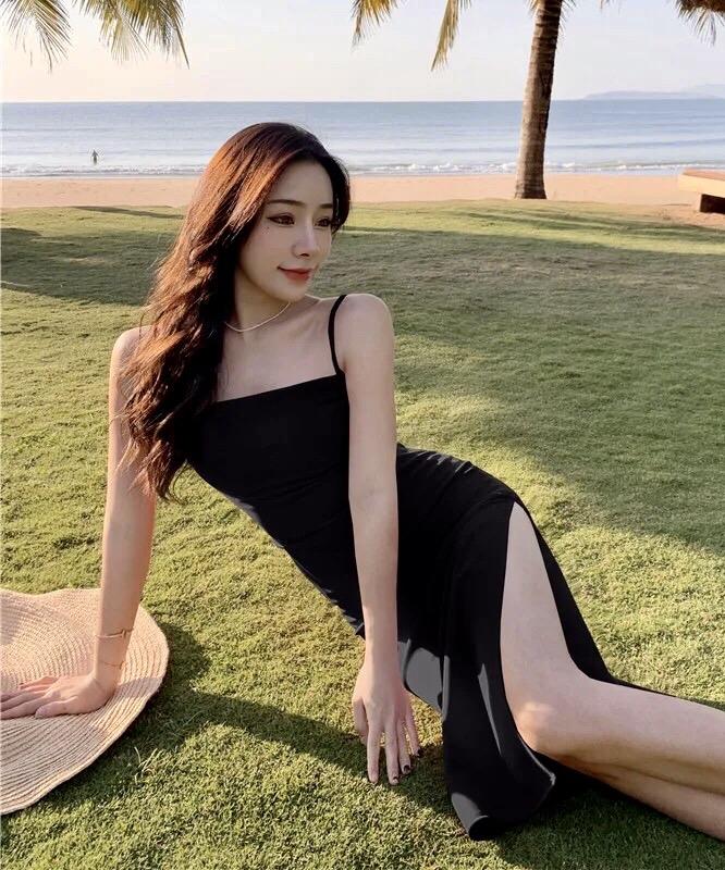 Product Introduction of [Hàng Trend] Đầm Váy 2 dây body xẻ tà sang chảnh(VÁY KHÔNG KHÓA SAU, KO TĂNG ĐƠ ĐIỀU CHỈNH DÂY, XẺ SƯỜN) 8