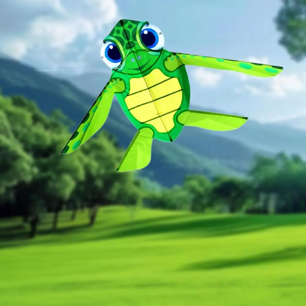 Tortoise Shaped Kite with 100 M Line Toy for Travel Beach Boys Girls