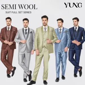 YUNG FULL SET JAS PRIA SEMI WOOL (JAS + CELANA + ROMPI + DASI + COVER)
