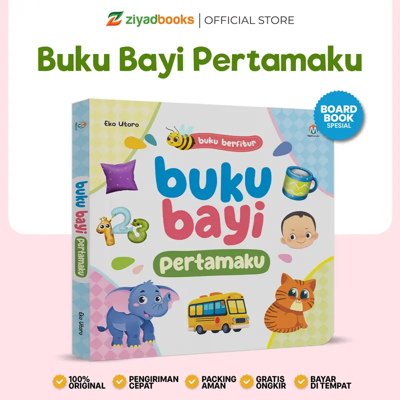 Buku Bayi 0 sampai 6 bulan Boardbook - Buku Bayi Pertamaku Berfitur Anak 1