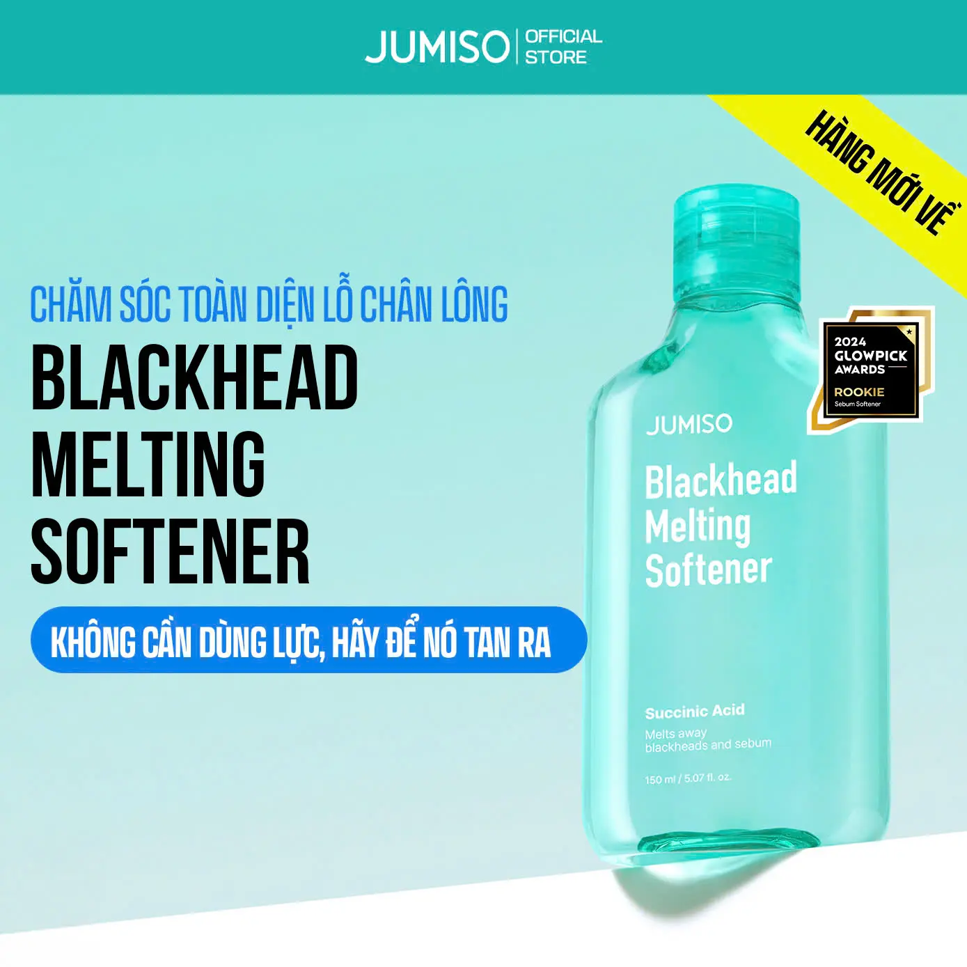 Dung dịch làm mềm mụn đầu đen JUMISO Blackhead Melting Softener 150ml