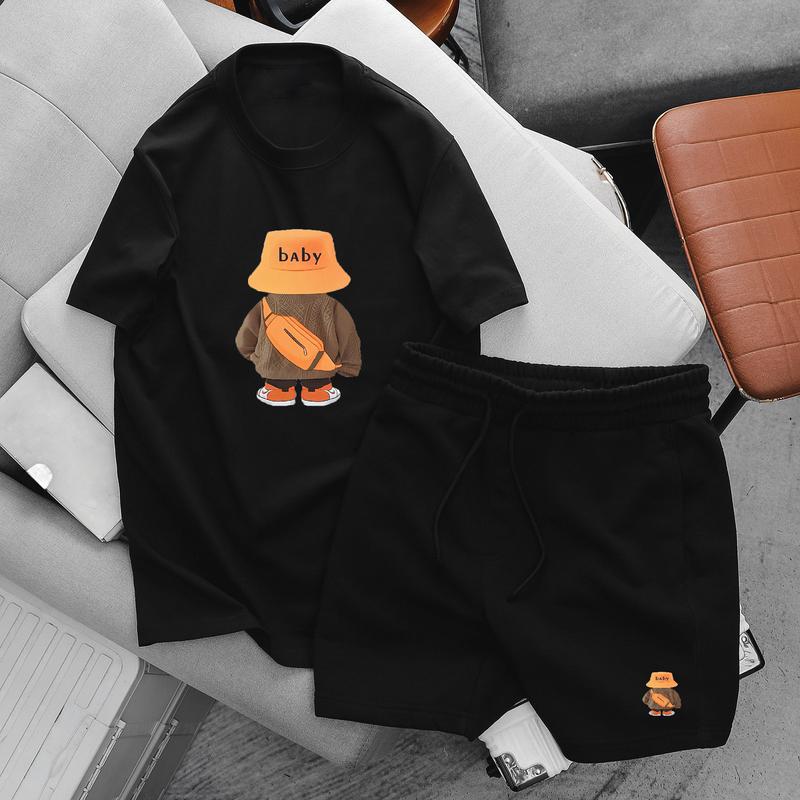 Bộ Đồ Nam Nữ Họa Tiết Gấu Mềm Mại Cao Cấp Mát Mẻ Áo Menswear Quần xxl đenbbwy