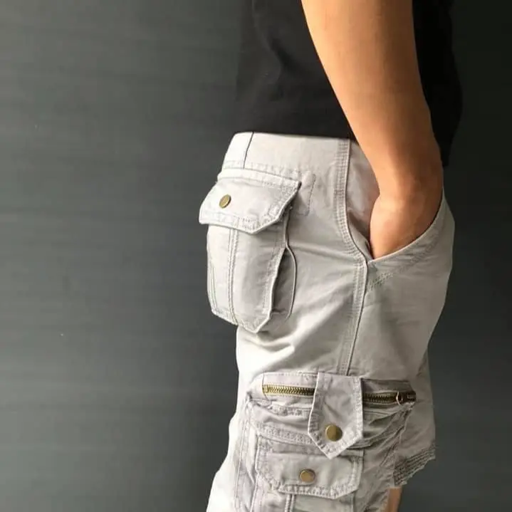 Quần short túi hộp khóa kéo đồng, nút đồng , hàng cao cấp đẹp chuẩn shop , hàng kaki loại 1 dày dặn