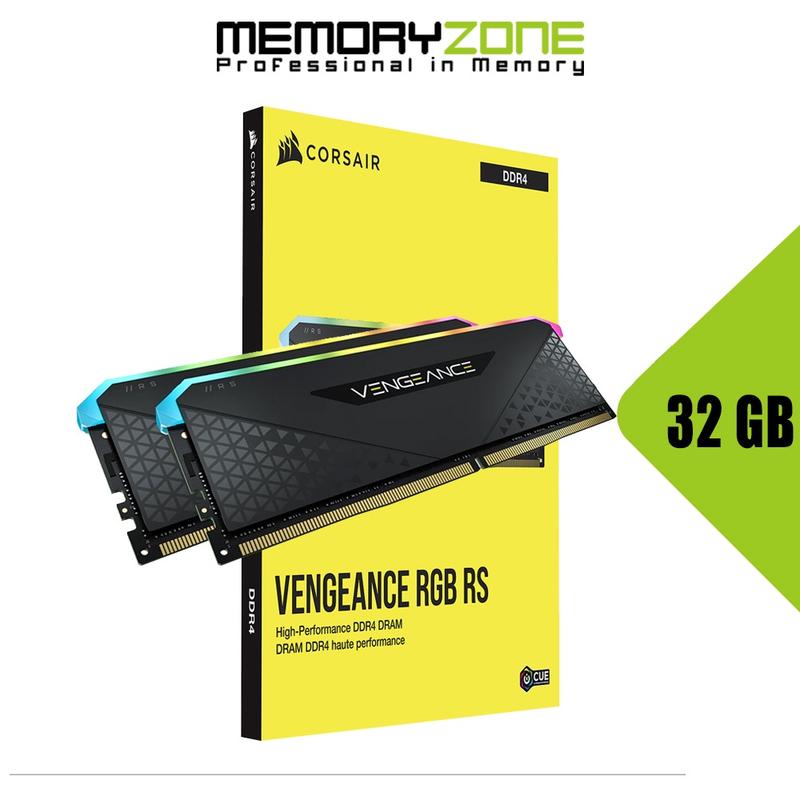 Ram PC Corsair Vengeance RGB RS 32GB 3600MHz DDR4 (2x16GB) CMG32GX4M2D3600C18
