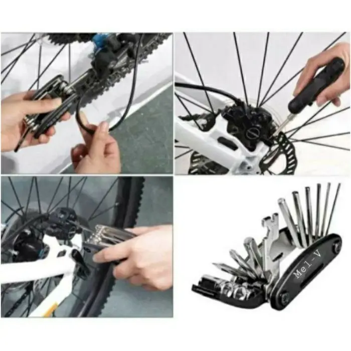 Kunci L Toolkit Sepeda set 16 in 1 Kunci Shock 4