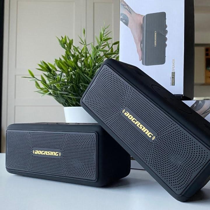 Loa Bluetooth BOGASING M5 40W - Tronsmart T6 Plus Nâng cấp 40W, cùng 2 Củ Loa Mid Bass Nghe Nhạc cho Âm Bass Sâu, Chống Nước IPX6, Hỗ Trợ TWS , Thẻ TF, Micro, AUX, USB - Bảo hành chính hãng 12 tháng