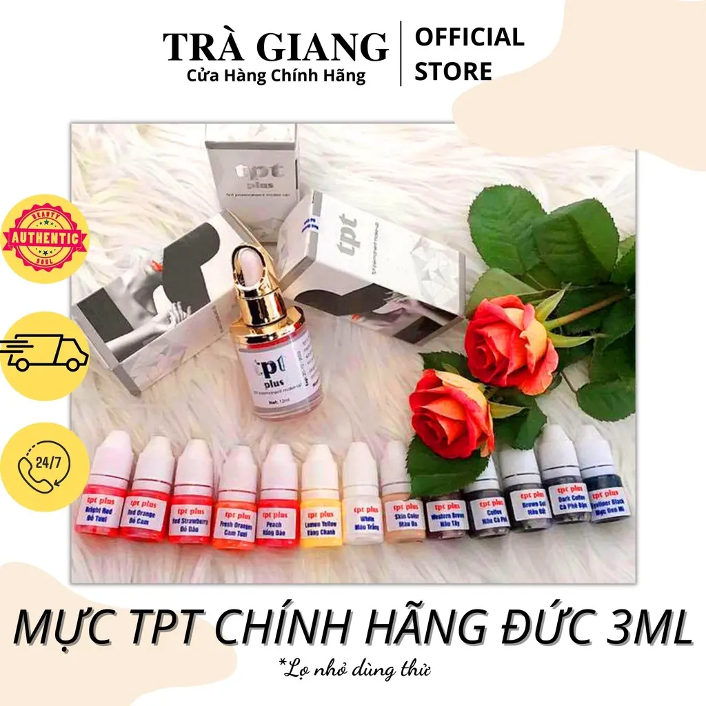 Mực  Hữu Cơ TPT Đức Chính Hãng - Dung Tích 3ml
