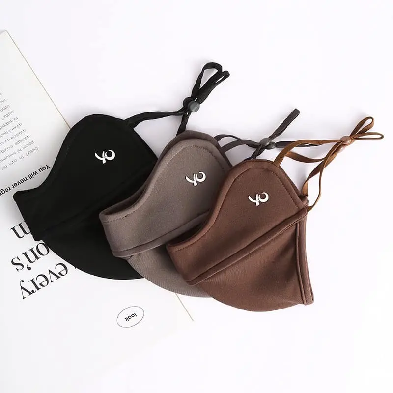 COMBO 3 CHIẾC Khẩu Trang 5D Vải Kháng Khuẩn Đẹp Dày 3 Lớp Chống Nắng Chống Tia UV Giữ Ấm Điều Chỉnh Đước Dây Đeo 1