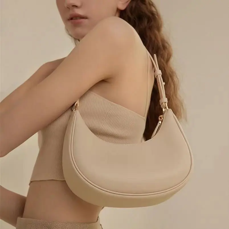 Underarm Bag Women Shoulder Slung Minority Design Bag New Crescent Ins Handbag High Sense.