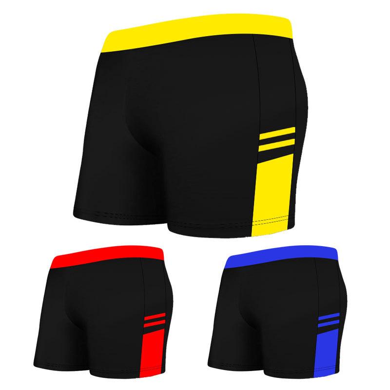 Product Introduction of 1pc Children's Swimsuit Boys Swimming Trunks CUHK Children Professional Youth 10-15 Years Old Quick Drying Student Training Swim Trunks 1