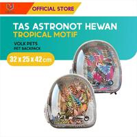 Gambar Volk Pets Backpack Tropical Motif for Cat & Dog / Tas Astronot dari M-Pets Volk Pets Indonesia Kota Tangerang 3 Tokopedia
