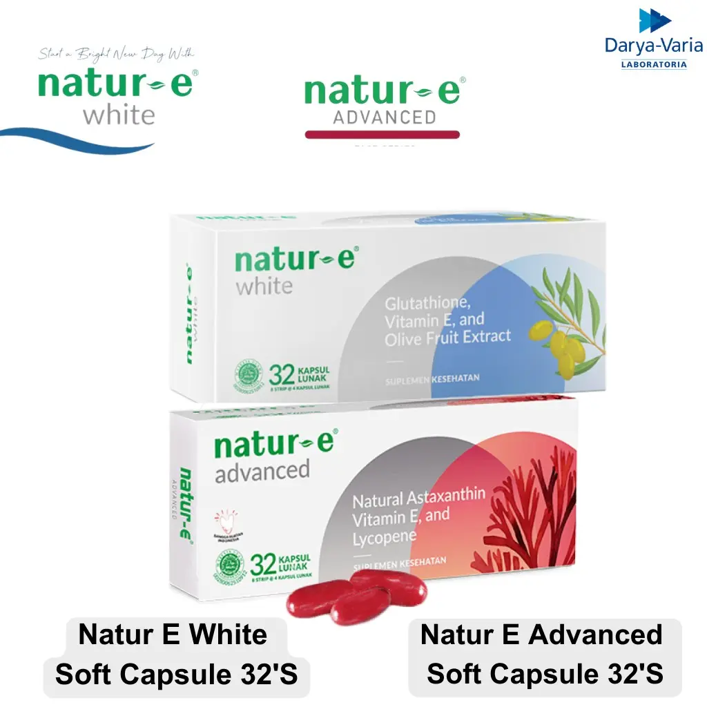 Suplemen Kesehatan Kulit Natur E White & Natur E Advanced