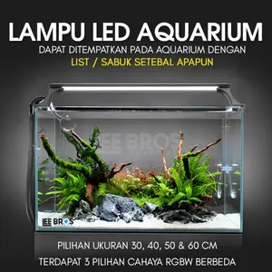 Lampu Aquarium RGBW / LED Aquarium / Lampu Akuarium 30 cm / 40 cm / 50 cm / 60 cm / 80 cm