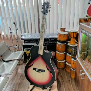 Gitar akustik Custom Taylor T5 maple liss gading drayer groover tanam besi new