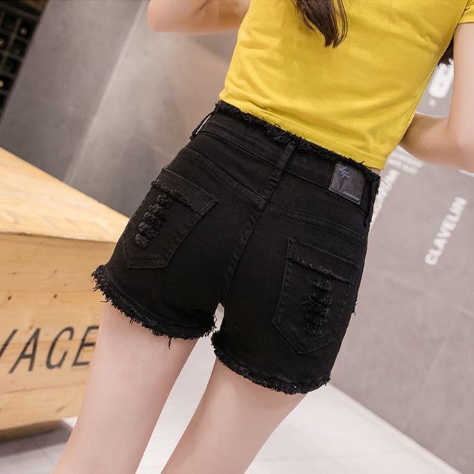 Product Introduction of Quần Kaki Đùi Xước  Nữ Rút Dây Rìa Hông Cạp Cao Hack Dáng - Chất Kaki Co Giãn Tốt Mềm Mịn - Hàng Việt Nam - Pants, Women 4