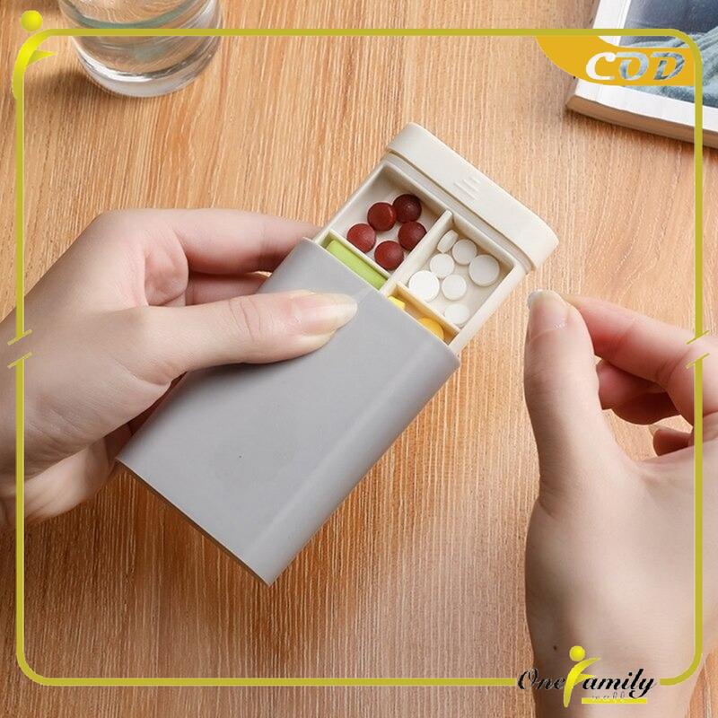 Product Introduction of [COD] OFM C109 Kotak Tempat Penyimpanan Obat Pil 6 Sekat Portabel Untuk Bepergian 5