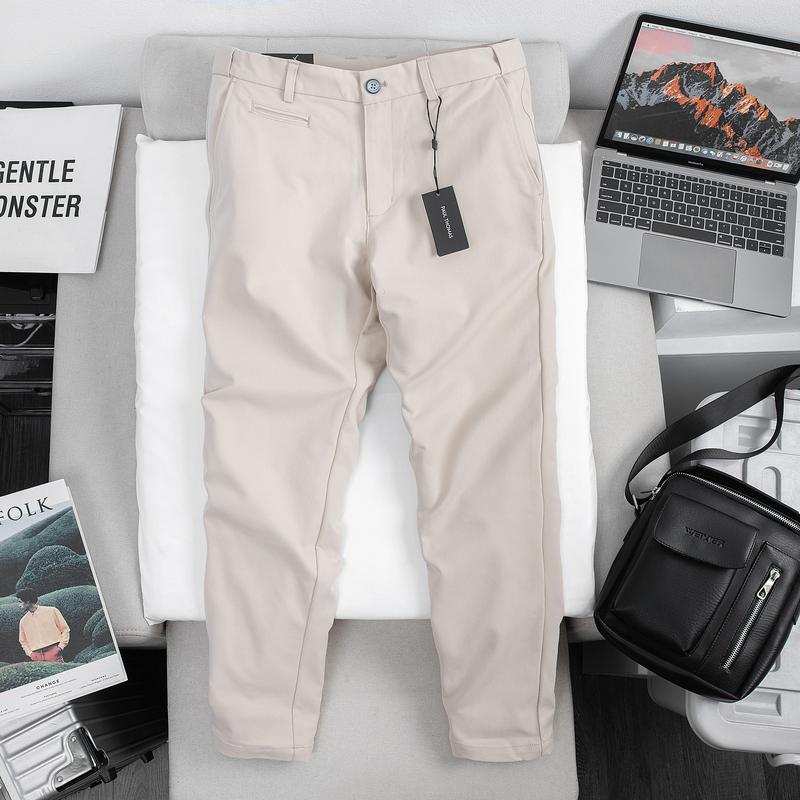 Quần Dài Kaki Vân Vảy Cá Nam Dáng Slim Fit, Mềm Mịn - PaulThomas Menswear Pants 3