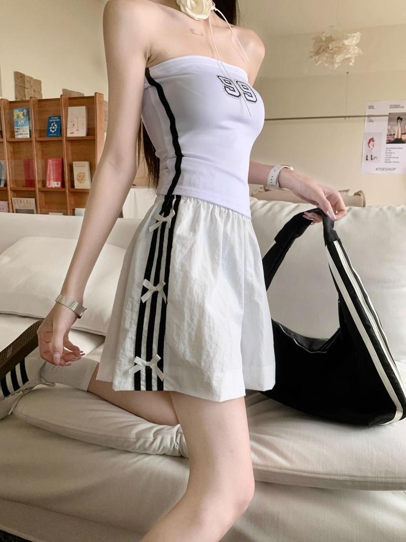 Product Introduction of Ice Silk Quick-Drying Wide-Leg Pants Women's Summer Thin Loose plus Size Casual Fitness Yoga Hot Pants Sports Pants 5