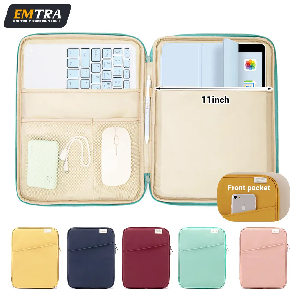 Tablet Handbag Case 9-11inch For iPad Air 4 5 Pro 11 Mini 5 6 iPad Case For XiaoMi 5 Samsung Huawei Lenovo Shockproof Pouch Bags Computer tablet bag