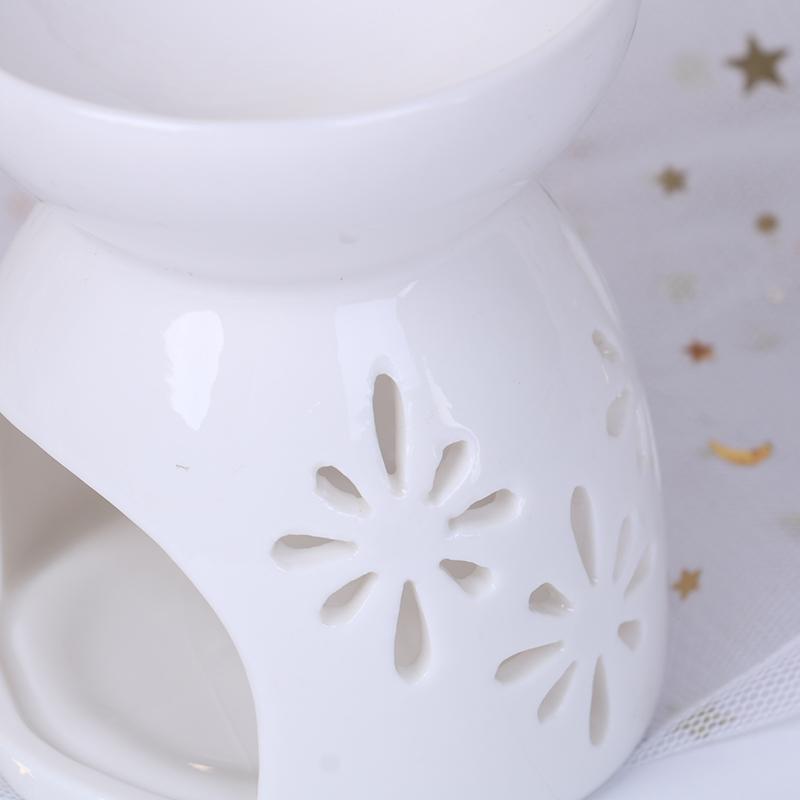 Product Introduction of [TUNI]  Ceramic Essential Oil Lamp Aroma Burner Aromatherapy Candle Fragrance Holder 22