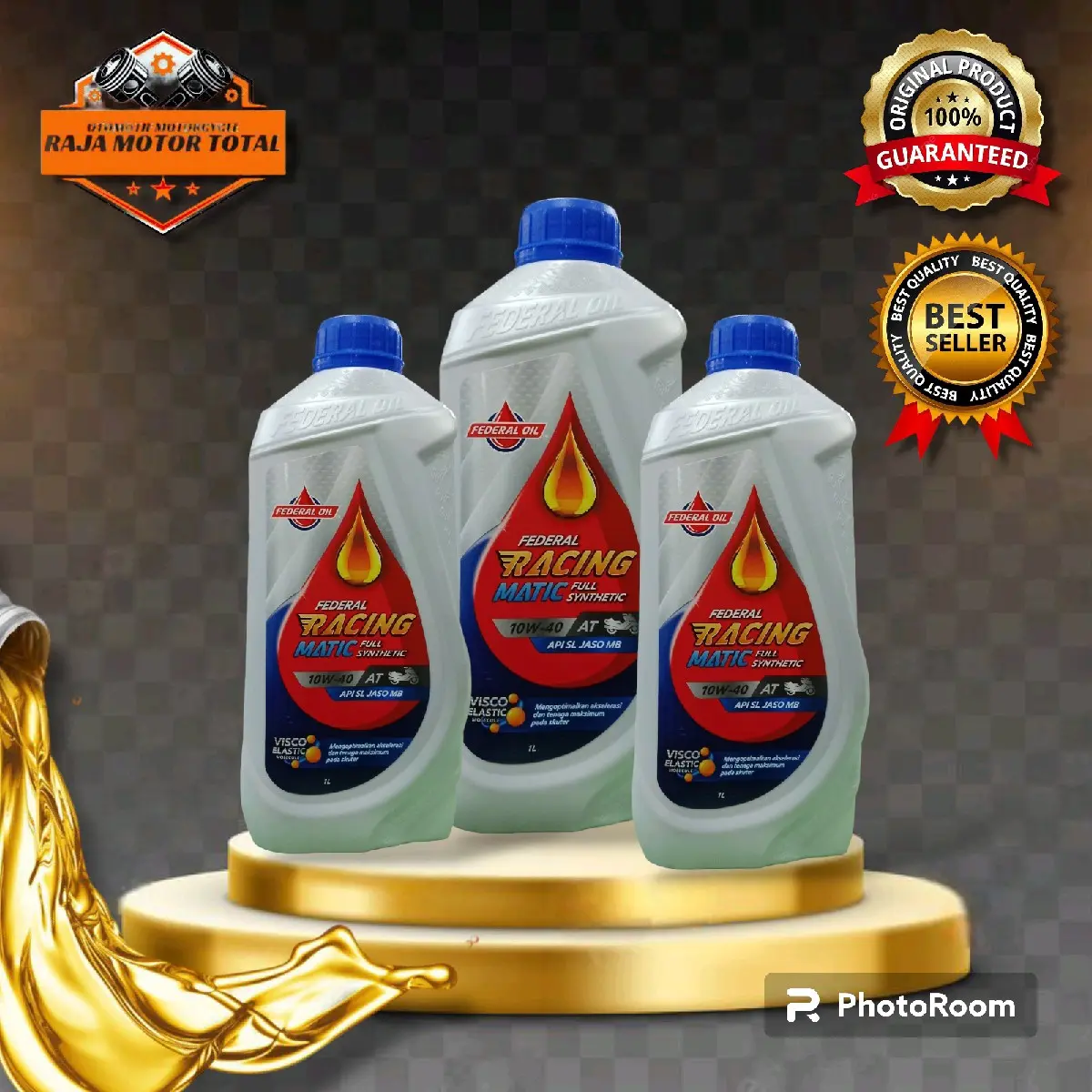 OLI FEDERAL RACING MATIC 1L SAE 10W-40 ALL MATIC - Shop | Tokopedia