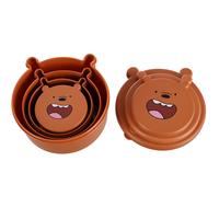 Gambar MINISO Kotak Makan Tempat We Bare Bears Lucu Penyimpanan Makanan 4 Pcs Set Dapur Kulkas Food Storage - Grizzly dari Miniso Lifestyle ID Kab. Karawang 5 Tokopedia