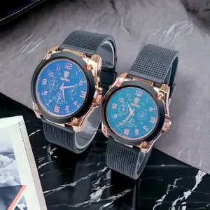 COD Jam tangan Couple karet unisex Analog
